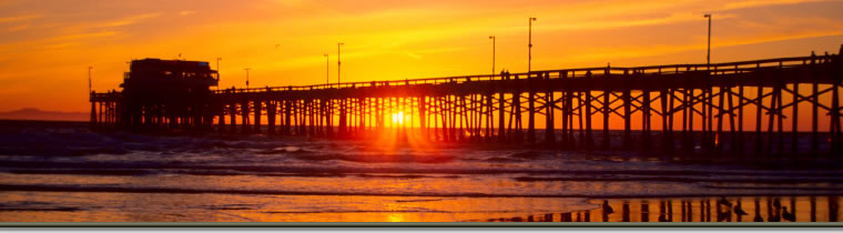 Newport Pier sunset